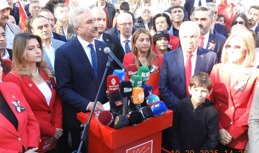 Cumhuriyet Halk Partisi (CHP) Bursa İl Başkanlığı Cumhuriyet'in kuruluşunun 102.