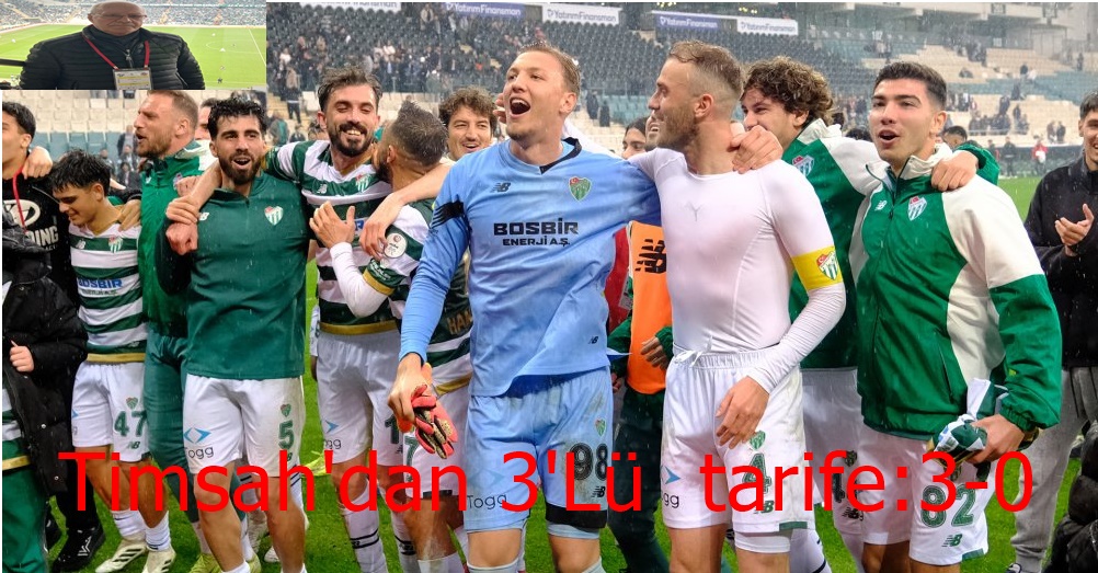 Timsah’dan 3’lü tarife:3-0 Bursaspor Fethiye sporu konuk ettiği maçta Sertaç ,İlhan Depe ve