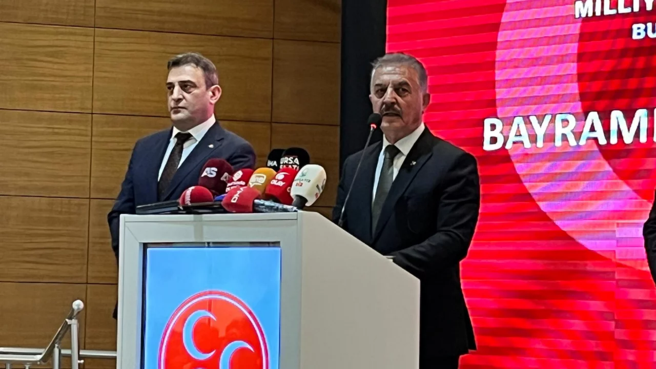 MHP Bursa İl Teşkilatı'nın bayramlaşma programında konuşan MHP Genel Sekreteri