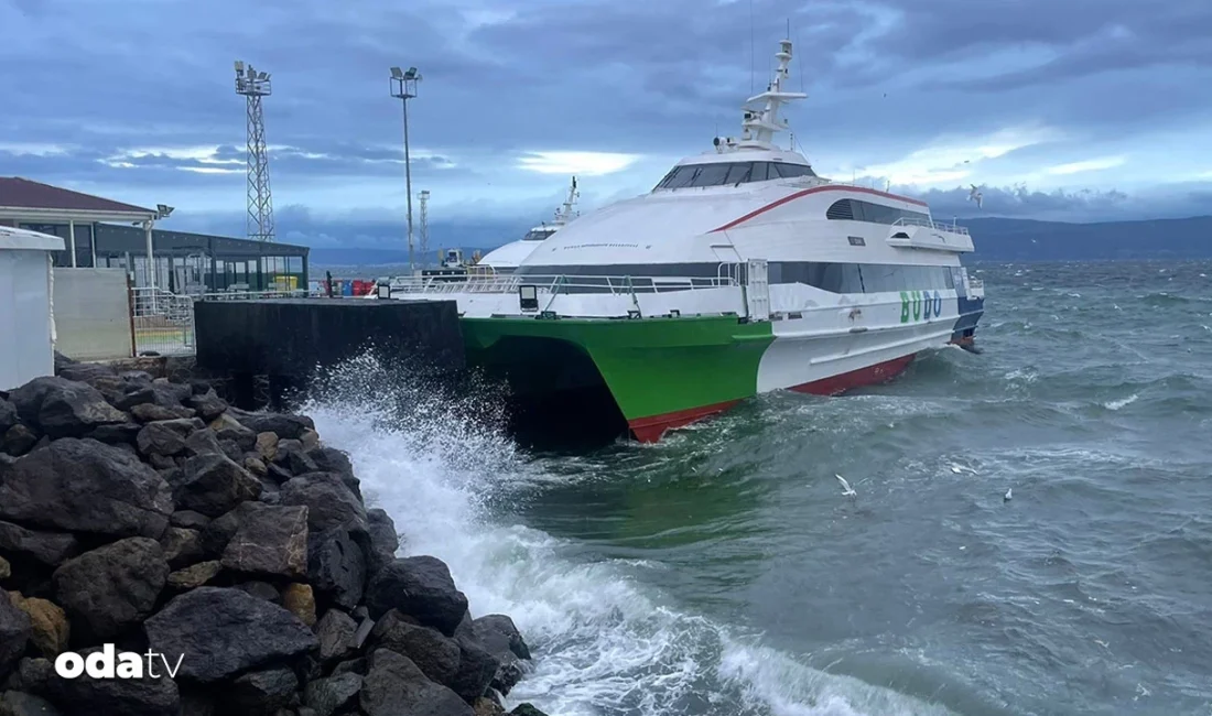 Olumsuz hava koşulları nedeniyle Bursa Deniz Otobüsleri’nin (BUDO) bazı seferleri