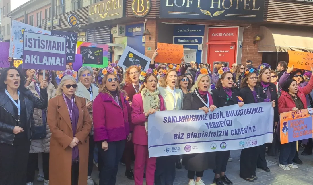 8 Mart Dünya Emekçi Kadınlar Günü kapsamında Bursa'da bir araya