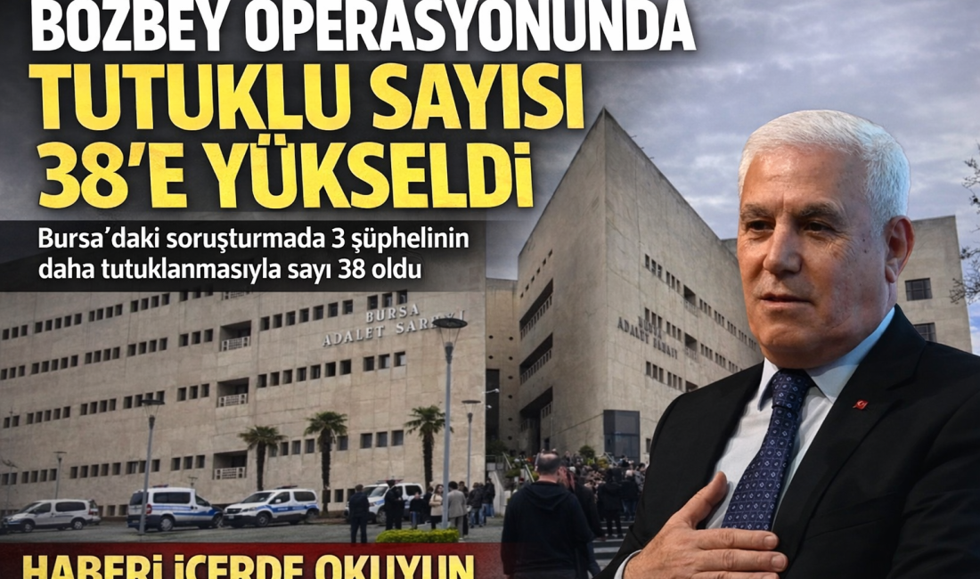 Bursa’daki soruşturmada 3 şüphelinin daha tutuklanmasıyla sayı 38 oldu
