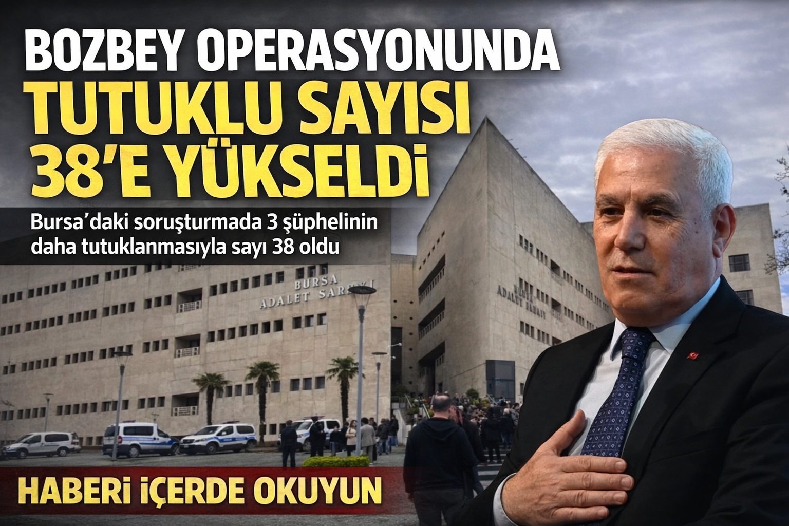 Bursa’daki soruşturmada 3 şüphelinin daha tutuklanmasıyla sayı 38 oldu