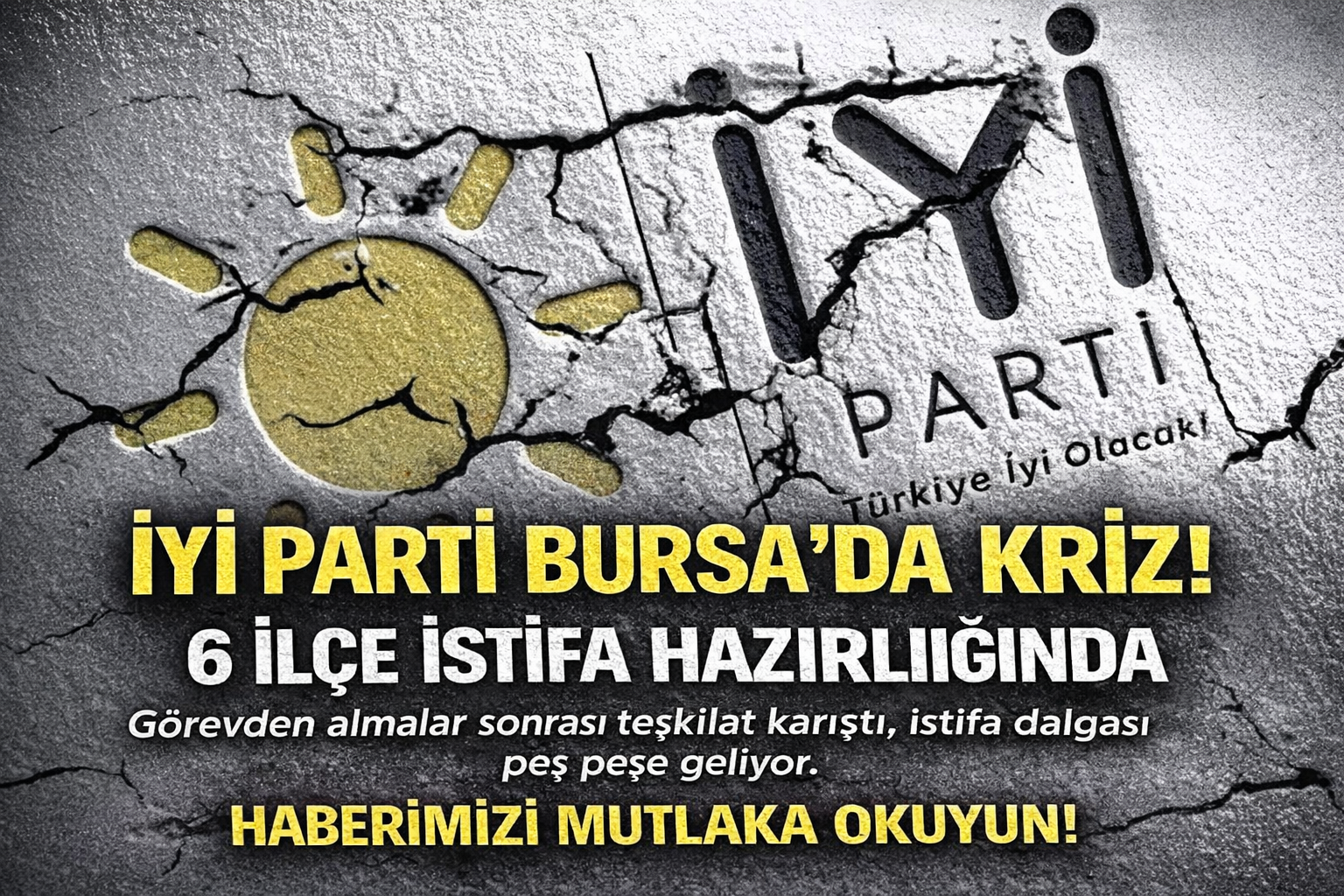 Görevden alma kararları sonrası İYİ Parti Bursa teşkilatı karıştı. Peş