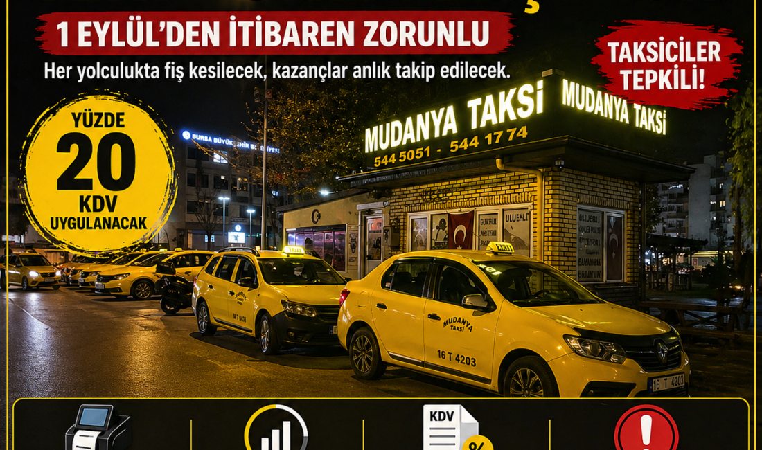 Taksilere 1 Eylül'den itibaren fiş kesen taksimetreler konulacak. Böylelikle taksicilerden