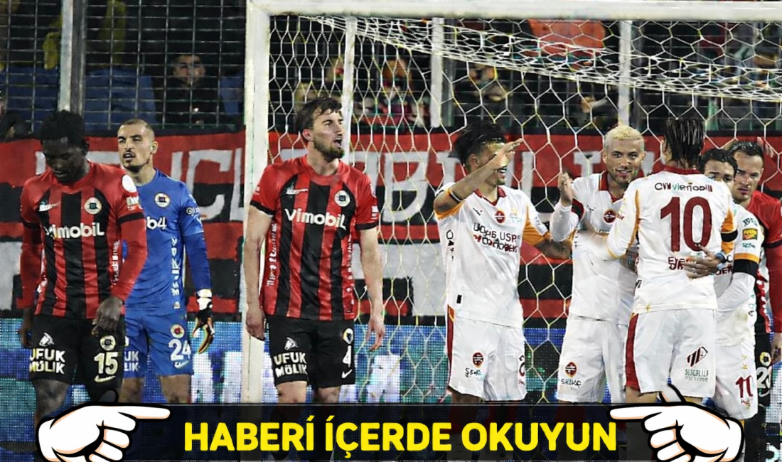 Trendyol Süper Lig'de heyecan sürüyor. Ligin 30. haftasında Galatasaray deplasmanda
