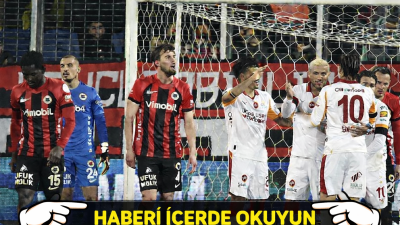Trendyol Süper Lig'de heyecan sürüyor. Ligin 30. haftasında Galatasaray deplasmanda