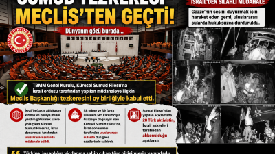 TBMM Genel Kurulu, Küresel Sumud Filosu’na İsrail ordusu tarafından yapılan