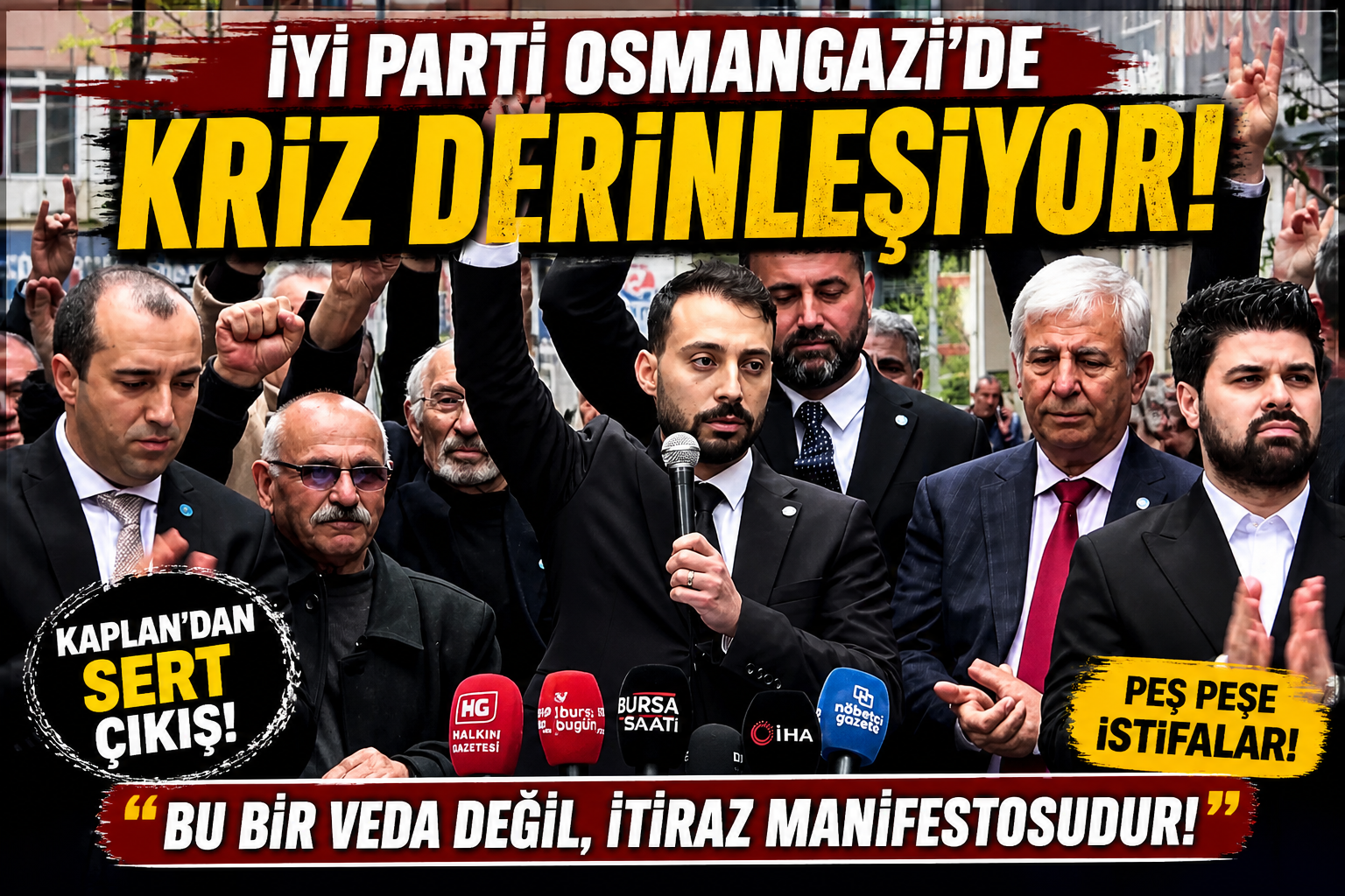 İYİ Parti Osmangazi’de peş peşe gelen istifaların ardından geçmiş dönem