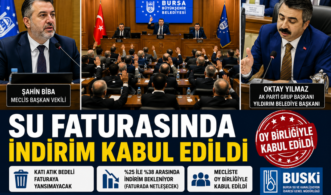 SU FATURALARINDA YENİ DÖNEM BUSKİ’de kabul edilen yeni düzenlemeyle su tarifelerinde yüzde 25 ila