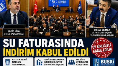 SU FATURALARINDA YENİ DÖNEM BUSKİ’de kabul edilen yeni düzenlemeyle su tarifelerinde yüzde 25 ila