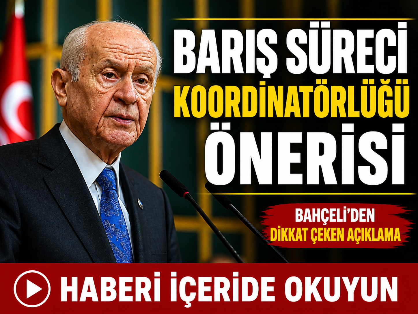 MHP Genel Başkanı Devlet Bahçeli, Meclis’te yaptığı konuşmada “terörsüz Türkiye”