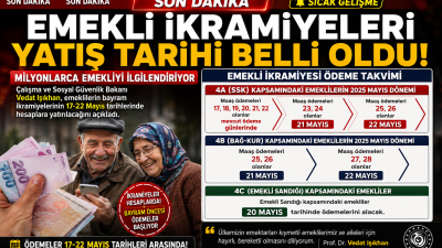 Milyonlarca emeklinin merakla beklediği Kurban Bayramı ikramiyesi ödeme takvimi açıklandı.
