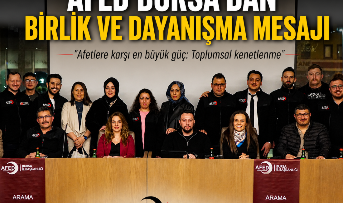 AFED Bursa İl Başkanı Umut Durmuş, 3 Mayıs dolayısıyla yayımladığı