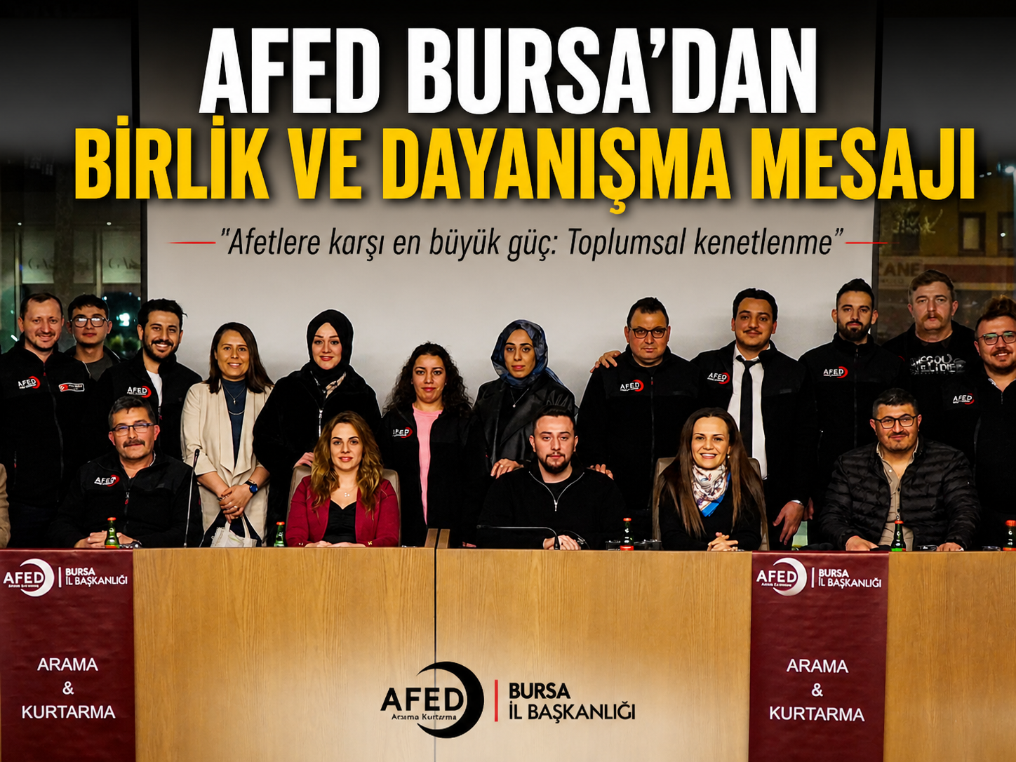 AFED Bursa İl Başkanı Umut Durmuş, 3 Mayıs dolayısıyla yayımladığı
