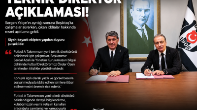 Sergen Yalçın ile yolların ayrılmasının ardından Beşiktaş’ta yeni teknik direktör