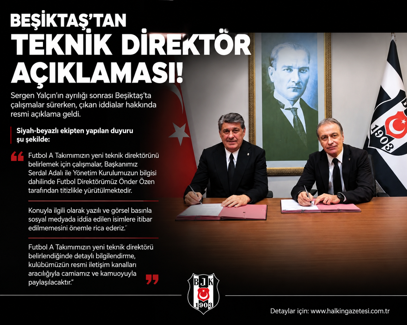 KARTAL’DAN HABERLERE YALANLAMA Sergen Yalçın ile yolların ayrılmasının ardından Beşiktaş’ta yeni teknik direktör