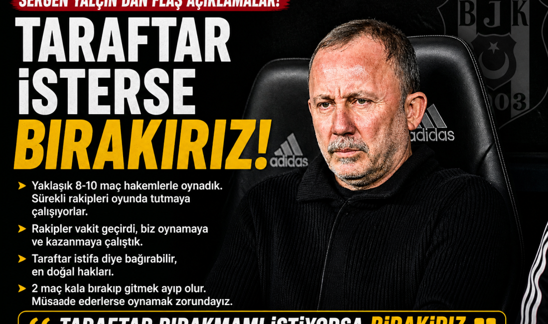 Hakem kararlarını eleştiren Sergen Yalçın, “Yaklaşık 8-10 maç hakemlerle oynadık”