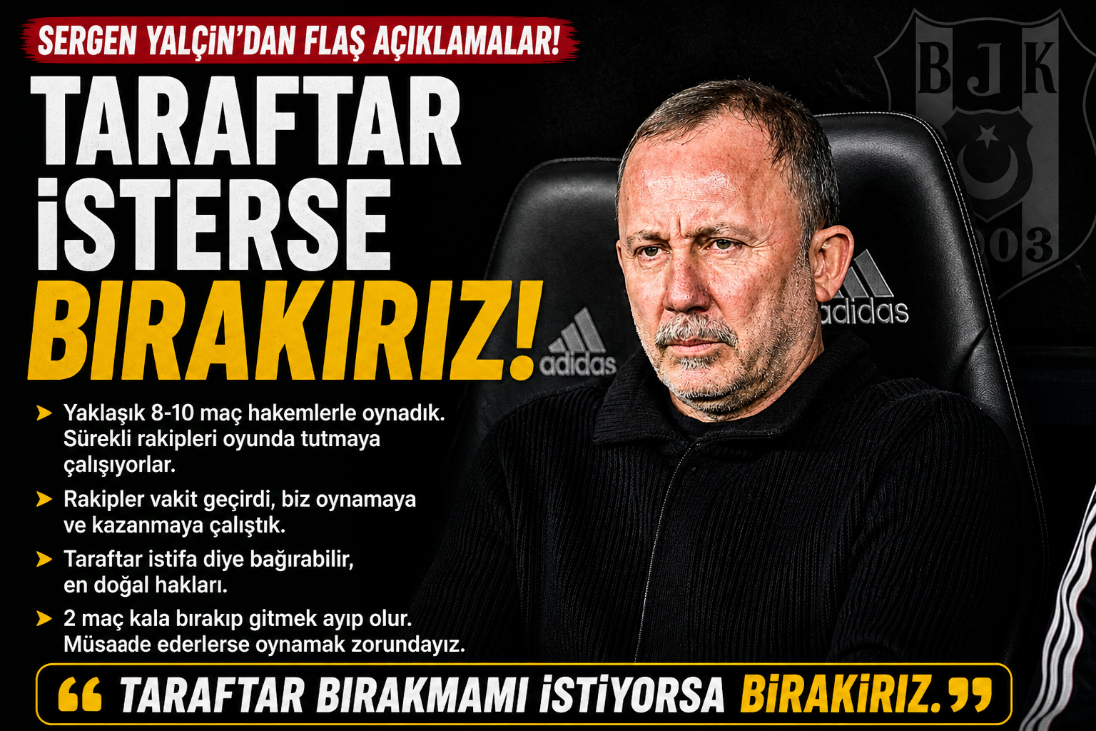 Hakem kararlarını eleştiren Sergen Yalçın, “Yaklaşık 8-10 maç hakemlerle oynadık”