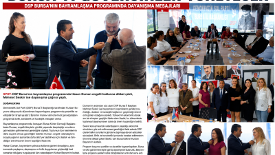 Demokratik Sol Parti (DSP) Bursa İl Başkanlığı tarafından Kurban Bayramı