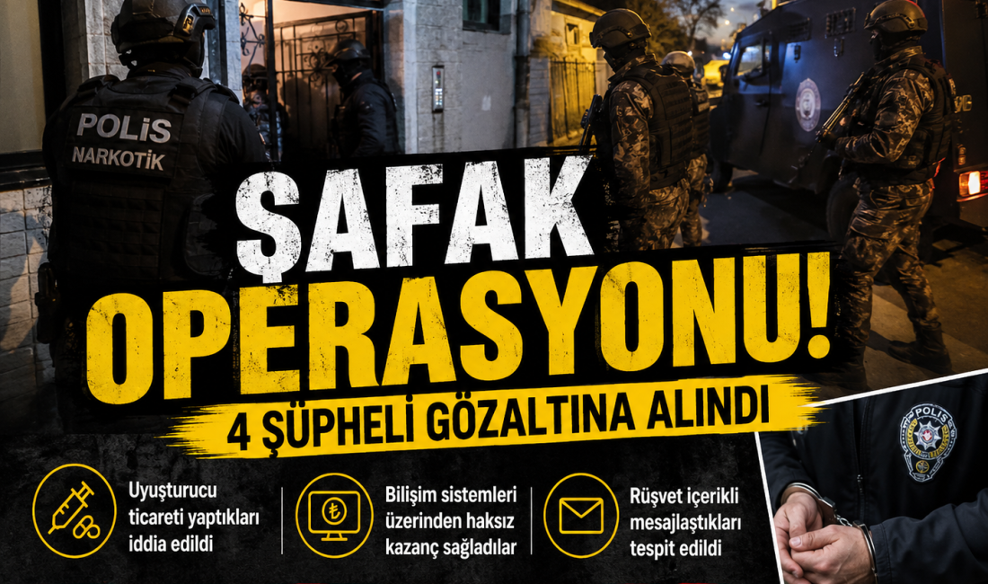 İstanbul ve Bursa’da düzenlenen eş zamanlı operasyonlarda suç örgütü bağlantılı