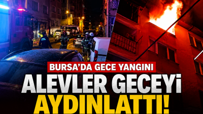 Bursa’nın Osmangazi ilçesinde 6 katlı binanın en üst katında çıkan
