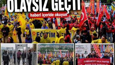 Bursa’da 1 Mayıs Emek ve Dayanışma Günü, Gökdere Meydanı’nda başlayan