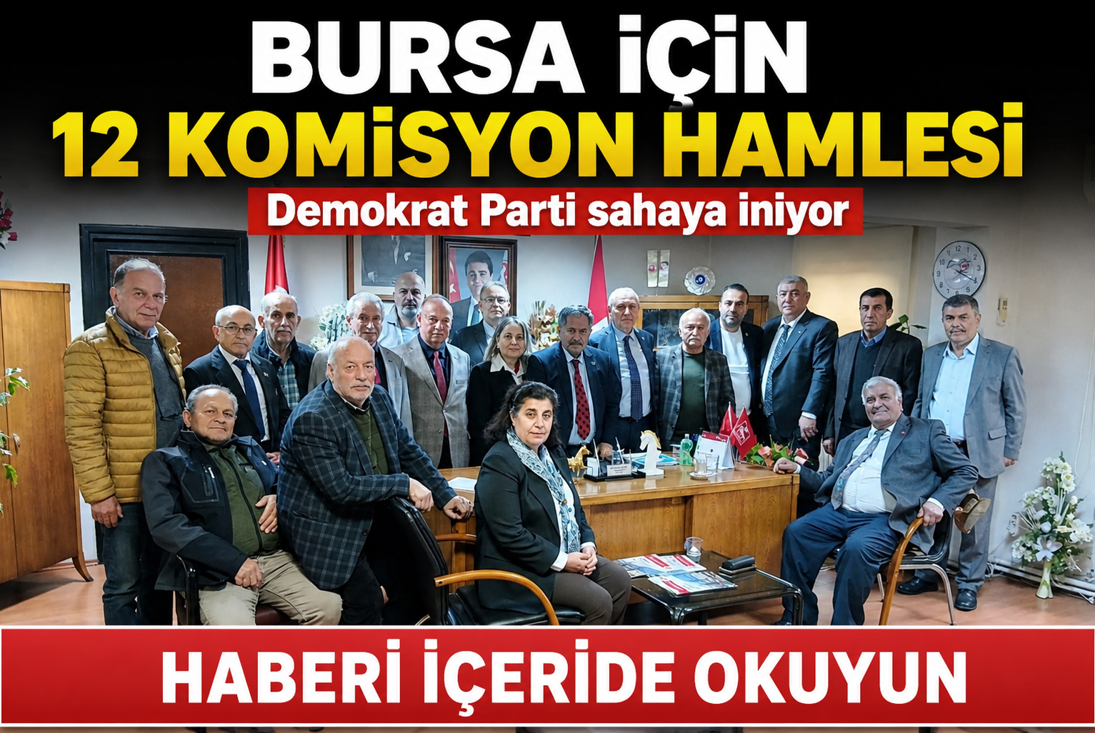 SPOT: Demokrat Parti Bursa İl Başkanı Ali Kamil Göral, kentin