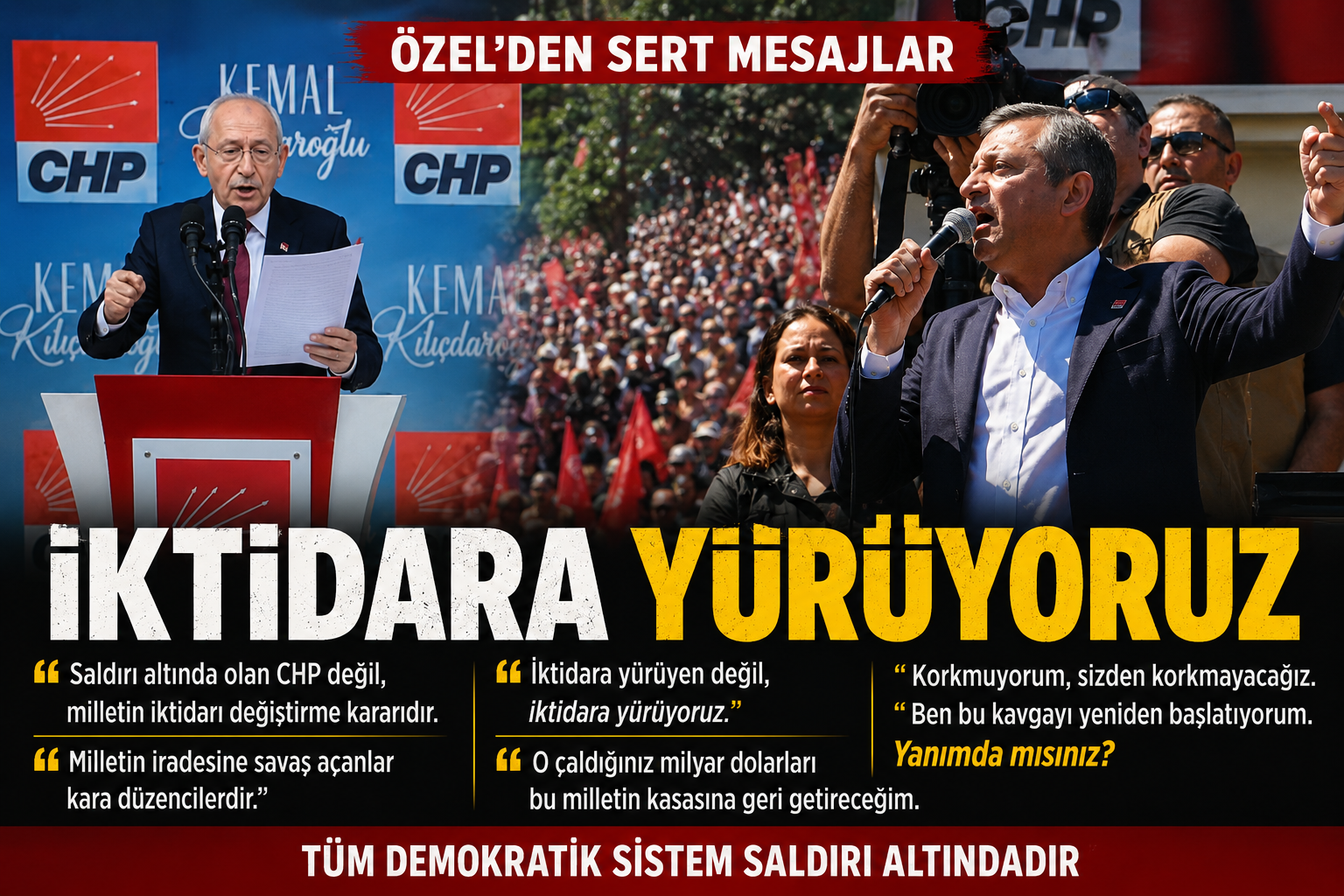 CHP Genel Başkanı Özgür Özel'in Ankara Güvenpark'taki bayramlaşma programı öncesinde