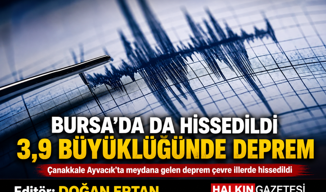 Çanakkale'nin Ayvacık ilçesinde meydana gelen 3,9 büyüklüğündeki deprem, çevre illerde