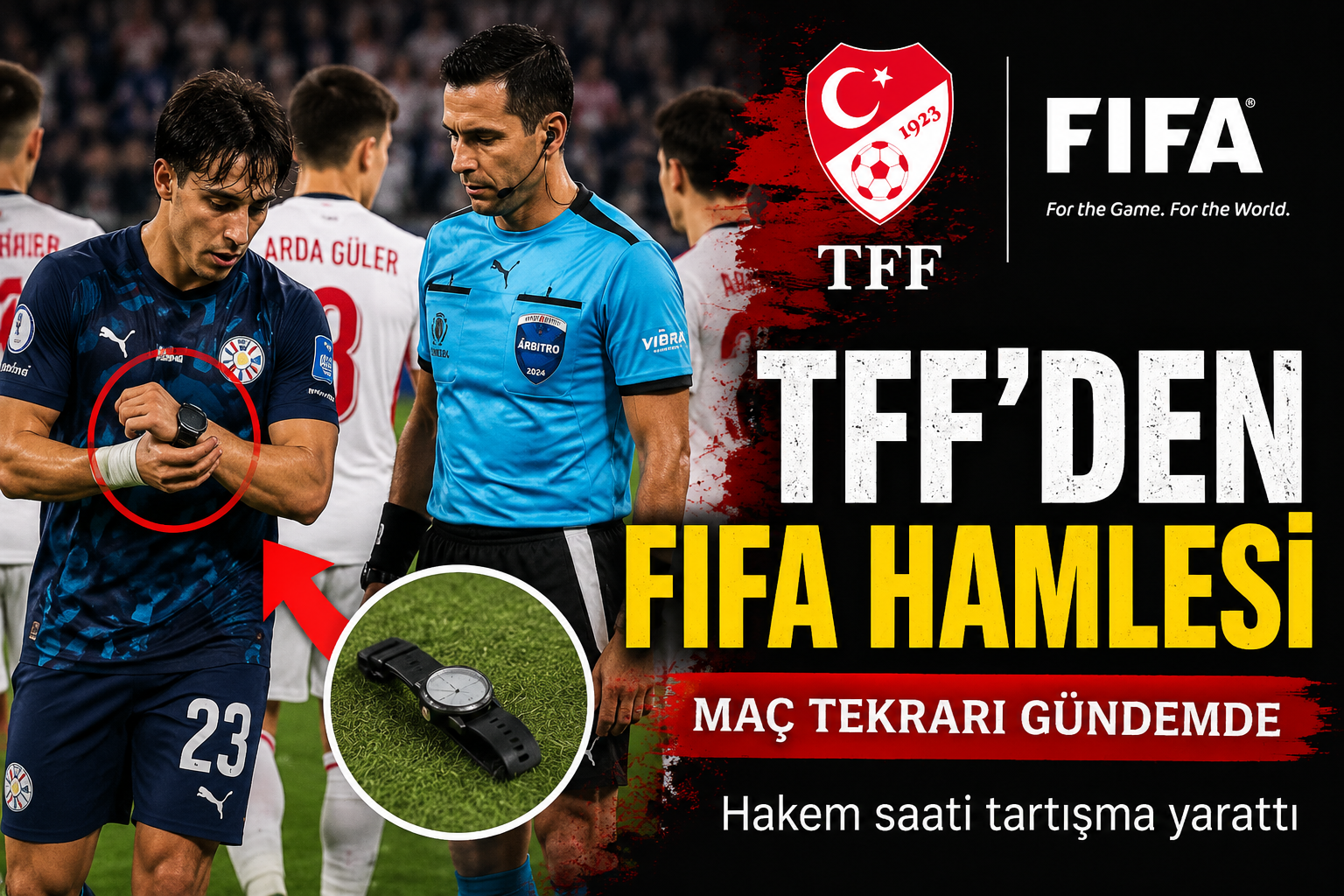 Türkiye-Paraguay maçında yaşanan sıra dışı olay sonrası TFF'nin FIFA nezdinde