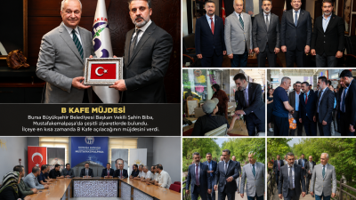 Mustafakemalpaşa'da çeşitli temaslarda bulunan Bursa Büyükşehir Belediyesi Başkan Vekili Şahin