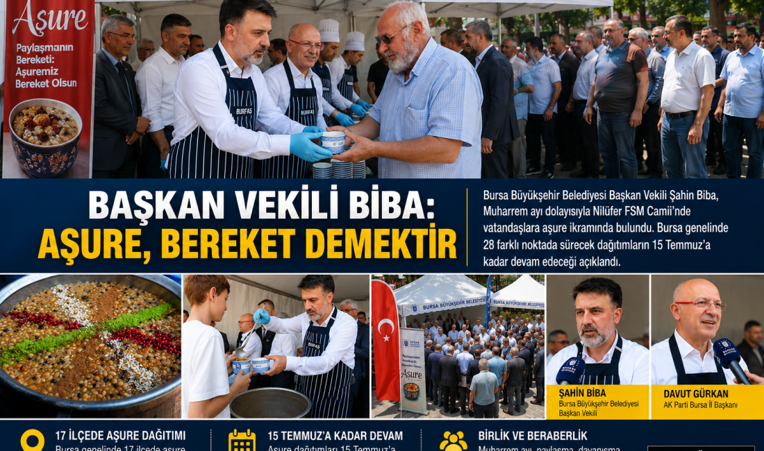 Bursa Büyükşehir Belediyesi Başkan Vekili Şahin Biba, Muharrem ayı dolayısıyla