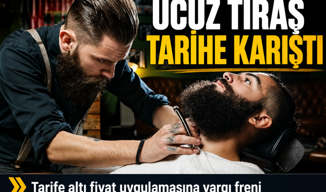 Bursa'da resmi tarifenin altında fiyatla tıraş hizmeti verip reklam yapan