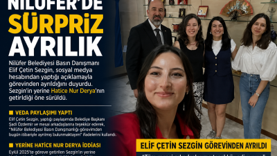 Nilüfer Belediyesi Basın Danışmanı Elif Çetin Sezgin, sosyal medya hesabından