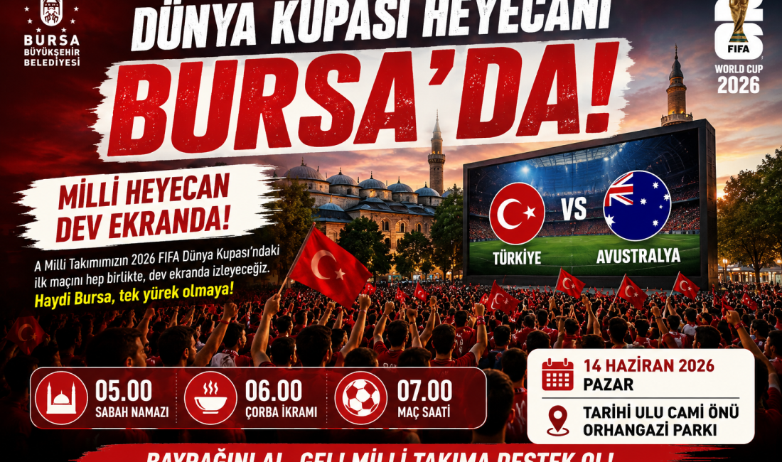 Bursa Büyükşehir Belediyesi, A Milli Futbol Takımı'nın 2026 FIFA Dünya