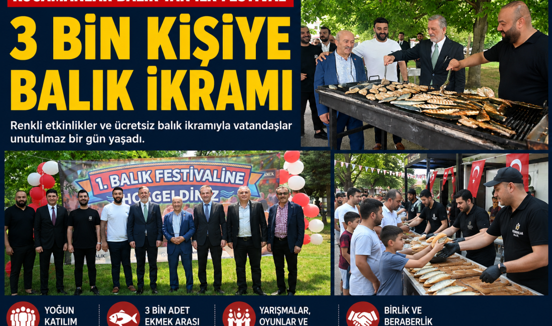 BURSA’DA BALIK ŞÖLENİ Kocamanlar Balık tarafından ilk kez düzenlenen Balık Festivali, renkli etkinlikler