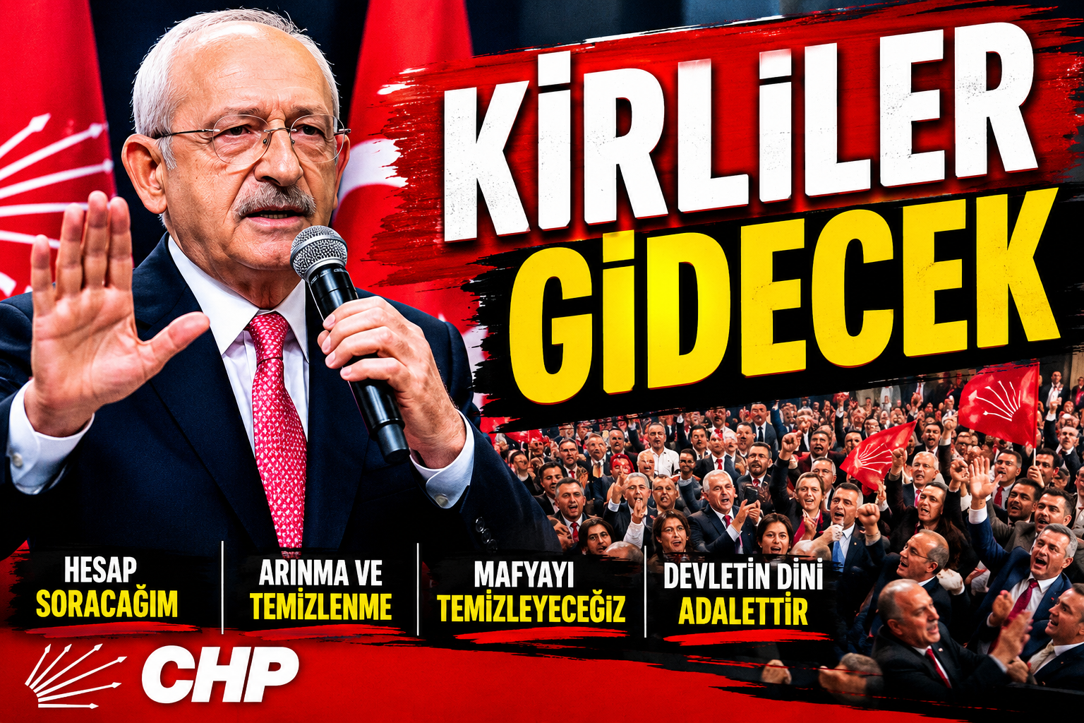 CHP'nin eski Genel Başkanı Kemal Kılıçdaroğlu, yaptığı konuşmada parti içi