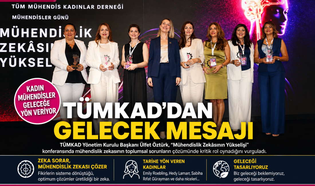 TÜMKAD Başkanı Ülfet Öztürk, Bursa’daki konferansta mühendislik zekâsının geleceğin şekillenmesindeki