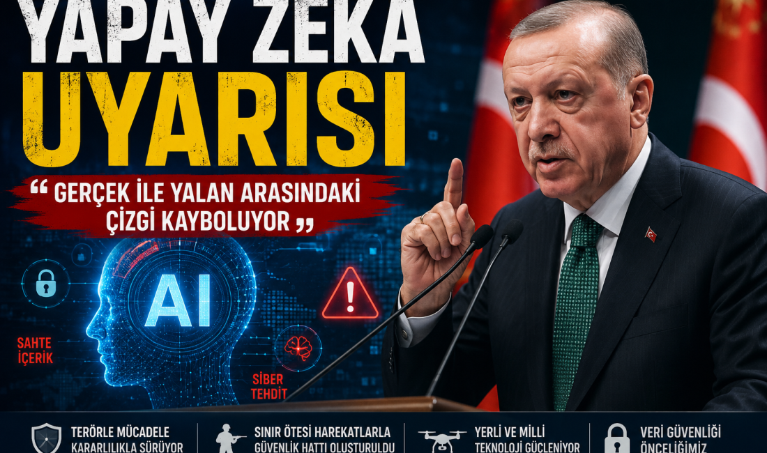 Cumhurbaşkanı Erdoğan, yapay zekânın doğru kullanılmadığında dezenformasyon, sahte içerik ve