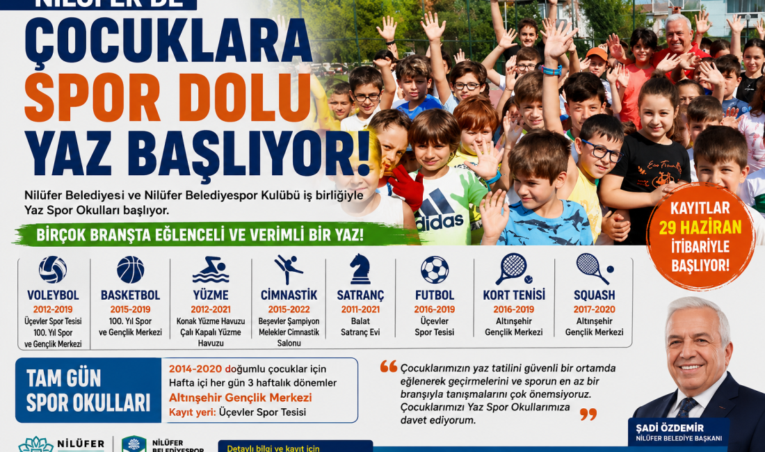 Nilüfer Belediyesi ve Nilüfer Belediyespor Kulübü iş birliğiyle düzenlenen Yaz