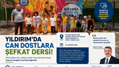Orhan Kara İlkokulu öğrencileri, Yıldırım Belediyesi'nin doğal yaşam alanında hem
