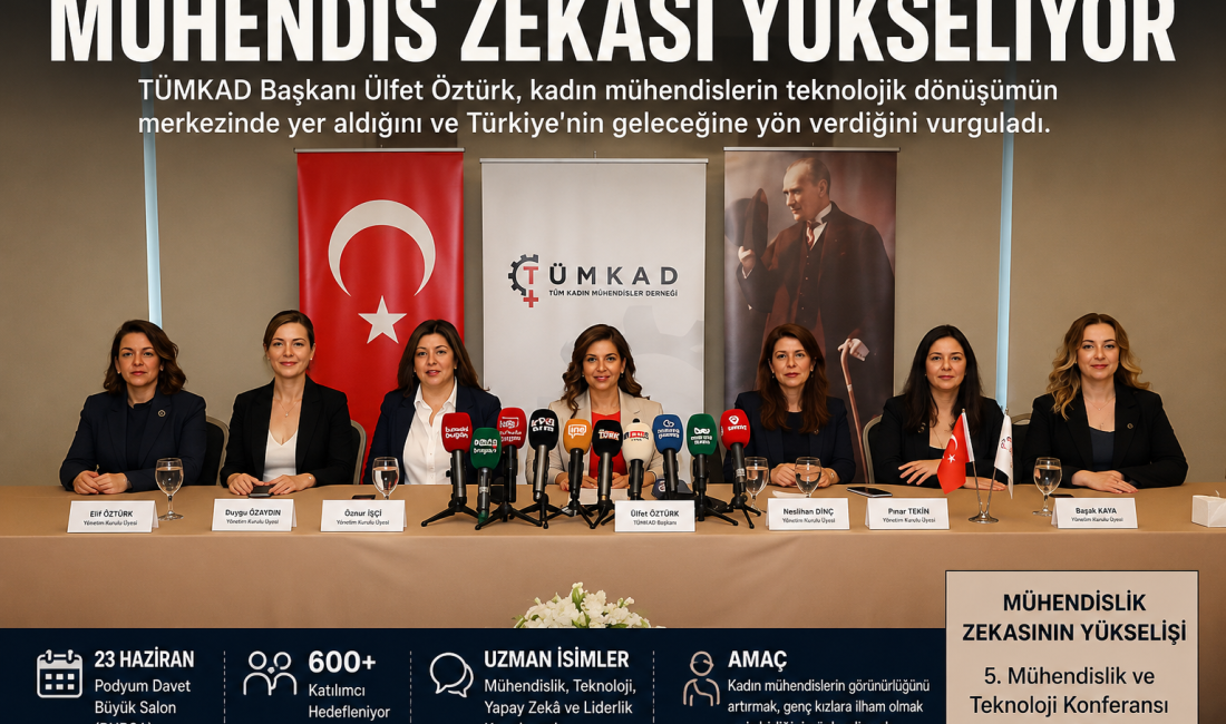 Tüm Kadın Mühendisler Derneği, 23 Haziran’da gerçekleştirilecek 5. Mühendislik ve