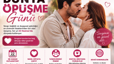 Her yıl 22 Haziran'da kutlanan Dünya Öpüşme Günü, sevgi, bağlılık