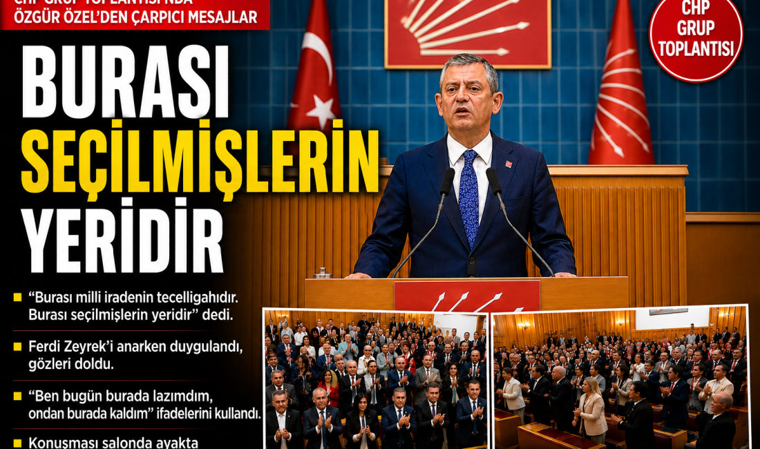 CHP Genel Başkanı Özgür Özel, TBMM Grup Toplantısı'nda yaptığı konuşmada
