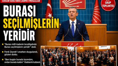CHP Genel Başkanı Özgür Özel, TBMM Grup Toplantısı'nda yaptığı konuşmada