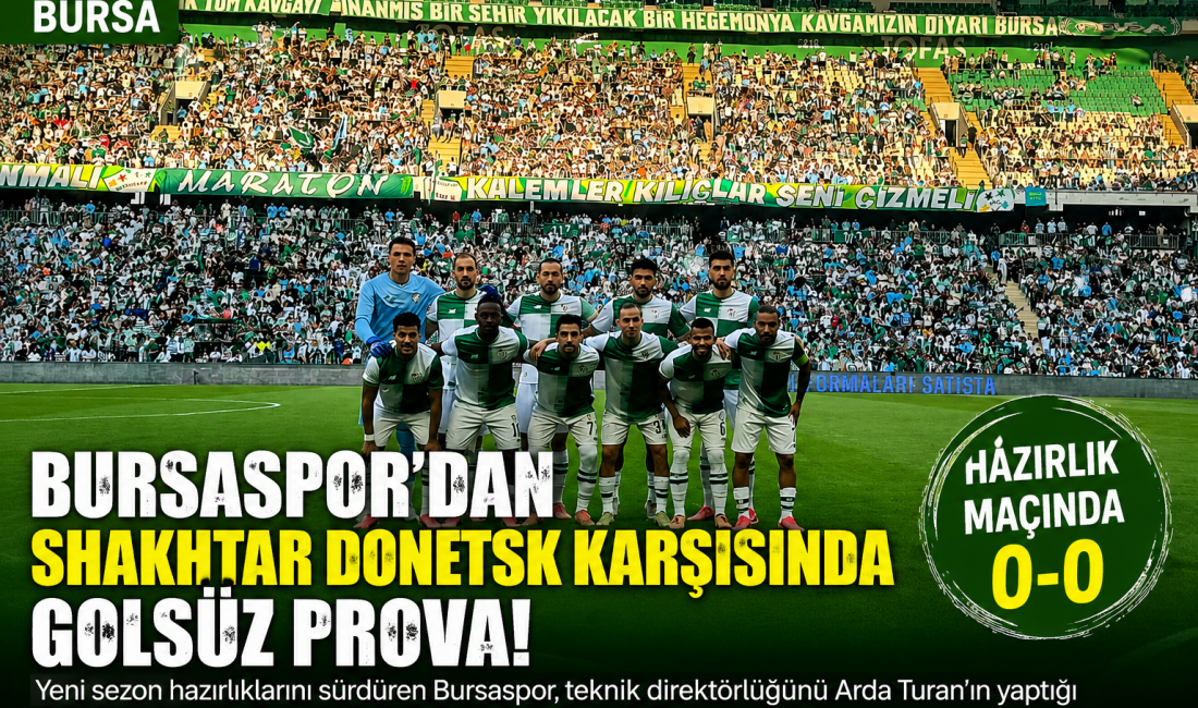 Yeni sezon hazırlıklarını sürdüren Bursaspor, teknik direktörlüğünü Arda Turan'ın yaptığı