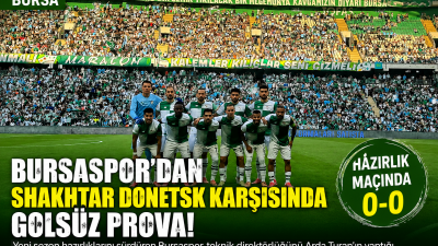 Yeni sezon hazırlıklarını sürdüren Bursaspor, teknik direktörlüğünü Arda Turan'ın yaptığı
