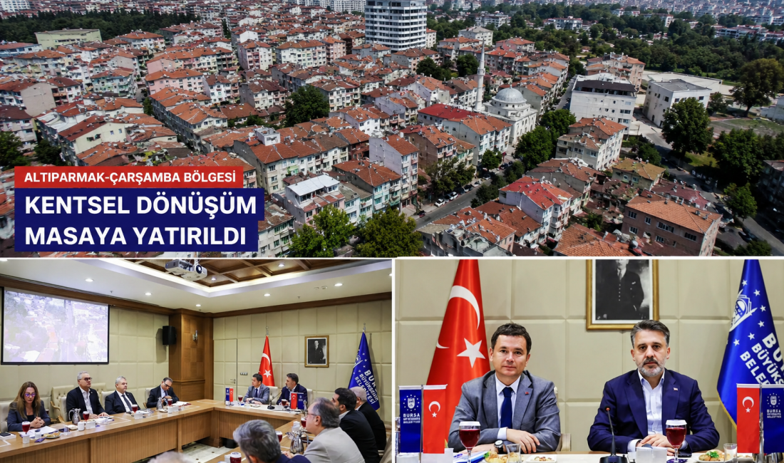 KENTSEL DÖNÜŞÜM MASAYA YATIRILDI Bursa Büyükşehir Belediye Başkan Vekili Şahin Biba, Osmangazi’deki 82 hektarlık