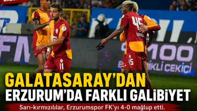 Galatasaray, Trendyol Süper Lig’in 2. haftasında deplasmanda karşılaştığı Erzurumspor FK’yı